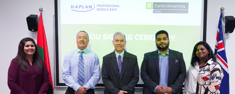 MOU Signing Kaplan Professional Middle East